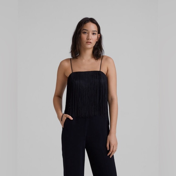 Club Monaco NWT Fringe Dressy Jumpsuit Size 2 XS - Picture 2 of 8